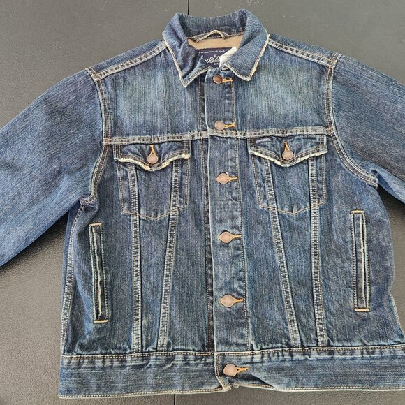 Levi Strauss Signature Denim Jacket Vintage Womens Medium Distressed Look EUC - Picture 11 of 16